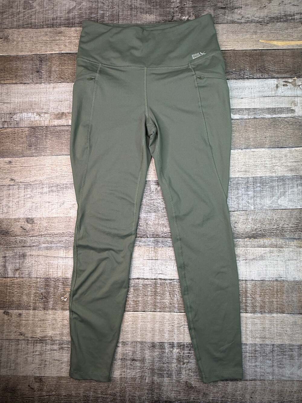 Eddie Bauer Trail Tight Women's M Green Trail Tight Hiking Yoga Athletic Pants